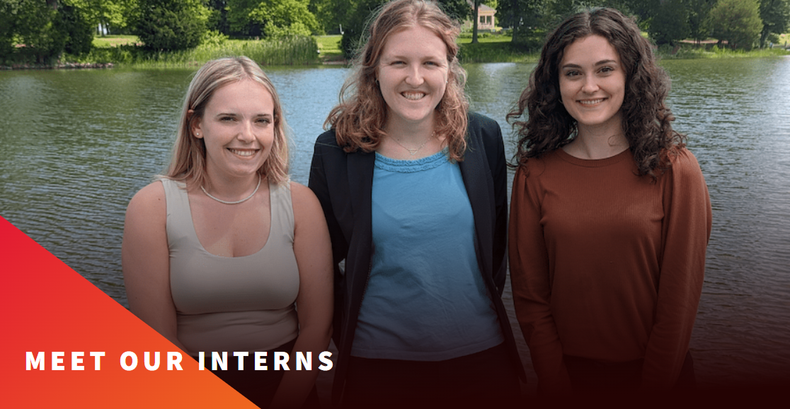 From left: Olivia Scuderi, Beverly Bolster, and Marisa Koontz. Photo Courtesy of Russel Brinsfield Internship Program.